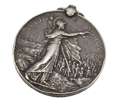 Lot 298 - A Queen's South Africa medal, inscribed to the...
