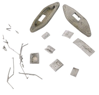 Lot 338 - An unbuilt cast metal tank model kit, of a...