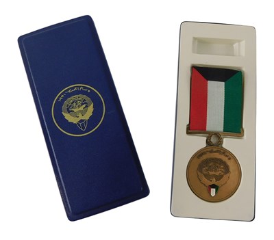 Lot 252 - A 1991 Liberation of Kuwait medal, in original...