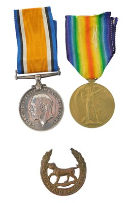 Lot 254 - A WWI British War Medal and Victory Medal,...