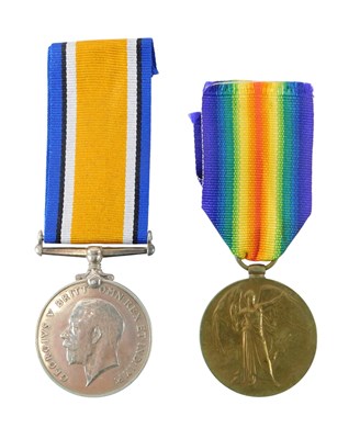 Lot 255 - A WWI British War Medal and Victory Medal,...