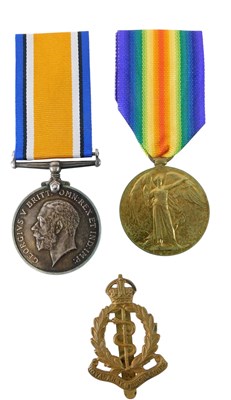 Lot 258 - A WWI pair of medals, consisting of the...
