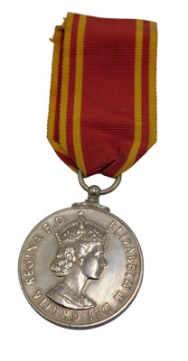 Lot 303 - A British fire service medal for exemplary...