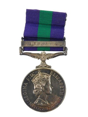 Lot 306 - A General Service medal, with clasp for Malaya...