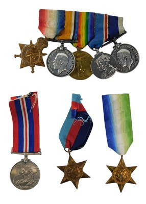 Lot 309 - A group of WW1 Royal Navy medals, consisting...