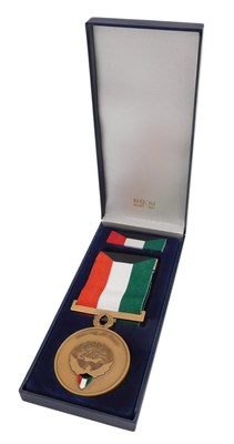 Lot 313 - A 1991 Relief of Kuwait medal, with ribbon and...