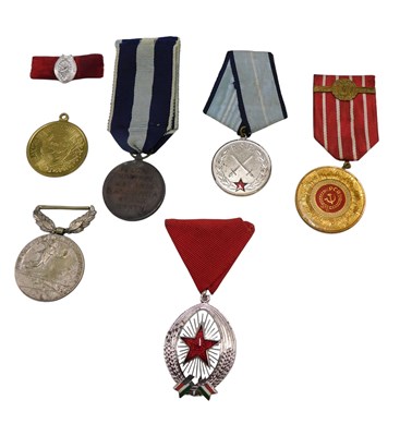 Lot 320 - A group of medals, to include Greek medal...