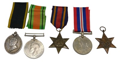 Lot 325 - A group of WWII medals, including a 1939/45...
