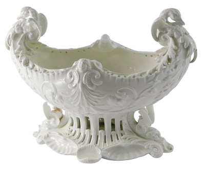 Lot 108 - A 19thC Moore Bros porcelain white glazed...