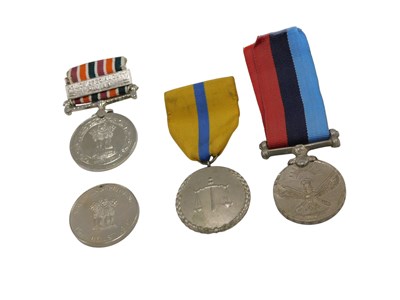 Lot 330 - A collection of Indian medals, to include the...