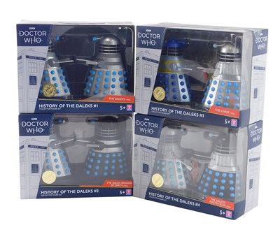Lot 116 - Four BBC Doctor Who collector figure sets,...