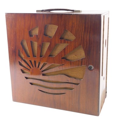Lot 120 - A Pye Art Deco radio, in walnut case with...