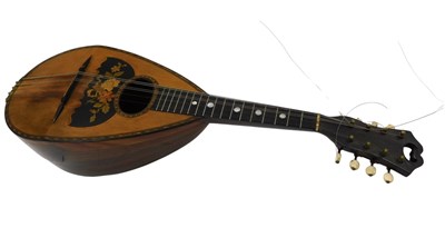 Lot 227 - A Neapolitan rosewood and marquetry mandolin,...