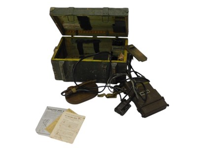 Lot 215 - A British military mine detector, label...