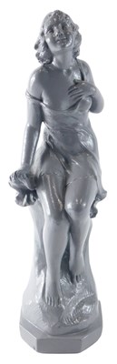 Lot 126 - A chalkware figure of an Art Deco style lady,...