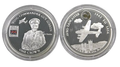 Lot 341 - A sterling silver 2014 Avro Lancaster silver...