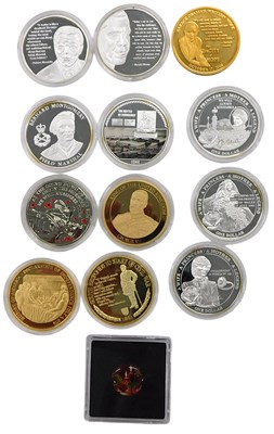Lot 345 - A collection of silver plated and gold plated...
