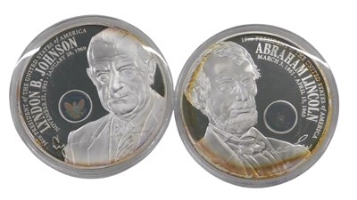 Lot 347 - Two coins from the Presidents of the United...