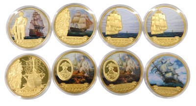 Lot 351 - A set of eight 25th Anniversary of HMS Victory...