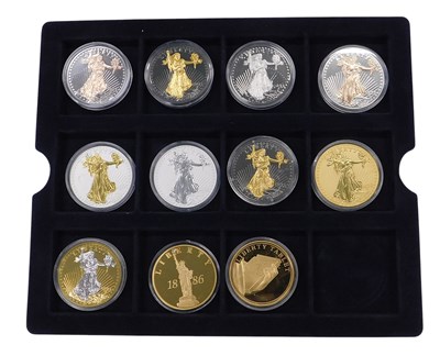 Lot 352 - A quantity of plated cupronickel coins for The...