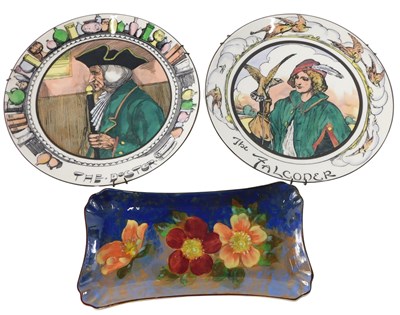 Lot 173 - A Royal Doulton rectangular sandwich plate,...