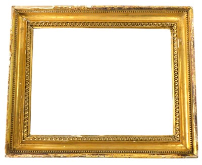 Lot 199 - A gilt gesso picture frame, 39cm x 50cm.