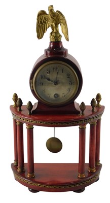 Lot 207 - An early 20thC French style red stained...