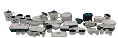 Lot 203 - A large quantity of Denby green wheat pattern...