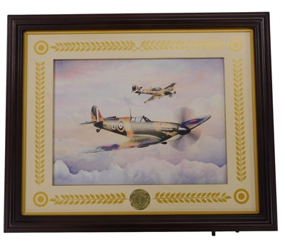 Lot 370 - A Battle of Britain illuminated light box,...