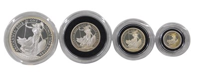 Lot 499 - A 2012 Britannia four coin silver proof...