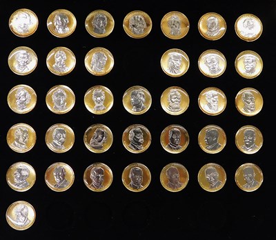 Lot 497 - An incomplete set of US presidential...