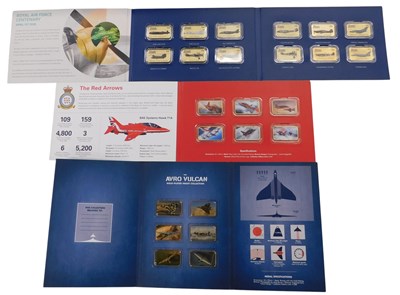 Lot 493 - A set of twelve gold plated copper ingots, to...
