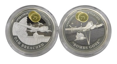Lot 492 - A Dambusters 75th anniversary two silver...
