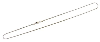 Lot 326 - A 9ct white gold snake link neckchain, on a...