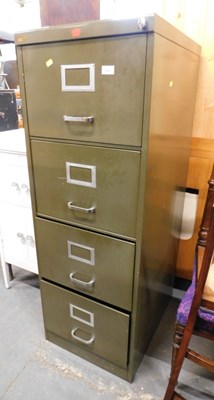 Lot 1538 - A Howden Steel Equipment lockable four drawer...