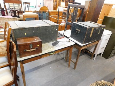 Lot 1541 - A group of furniture, including a pair of pine...