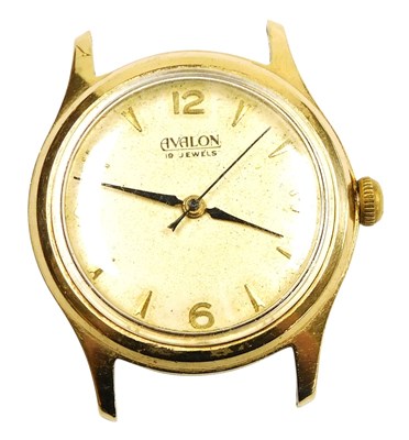 Lot 332 - An Avalon gentleman's watch head, circular...
