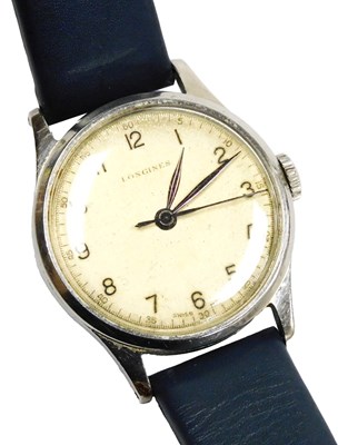 Lot 328 - A Longines gentleman's stainless steel cased...