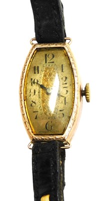 Lot 324 - A mid Century lady's 9ct rose gold cased...