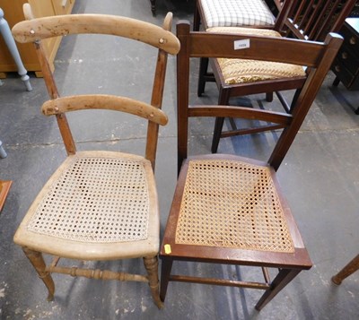 Lot 1558 - A Victorian oak bedroom chair, with carved...
