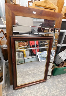 Lot 1584 - Various mirrors, to include a rectangular...