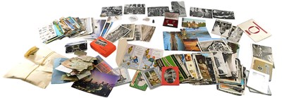 Lot 541 - Miscellaneous ephemera, to include postcards,...