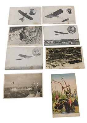 Lot 542 - A small collection of early aviator postcards,...
