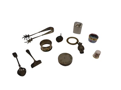 Lot 565 - Miscellaneous silver and silver plate, to...