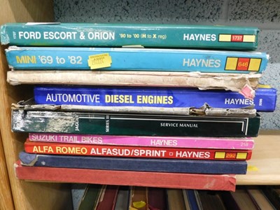 Lot 1642 - Various car manuals, to include Ford Escort...
