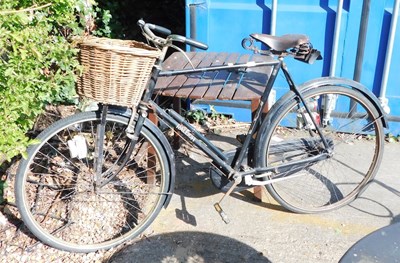 Lot 1658 - A Raleigh heritage style bicycle, with leather...