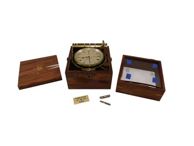 Lot 593 - A marine chronometer signed by Furber and Sons...