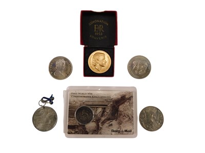 Lot 743 - Various nickel silver crowns, etc.