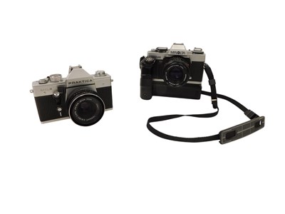 Lot 733 - A Minolta XG-M camera, and a Praktica MTL3...