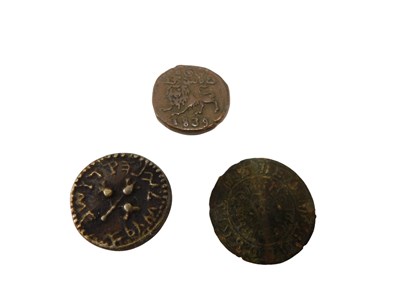 Lot 752 - A hammered British coin, an early Greek coin,...